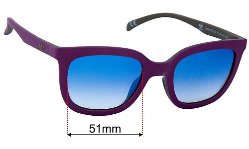 Adidas AOR019  Ersatzlinsen 51mm wide 