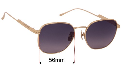Bottega Veneta BV 1014SK Replacement Sunglass Lenses - 56mm Wide 