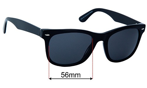 Country Road CR Sun Rx 32 Replacement Lenses 56mm wide 