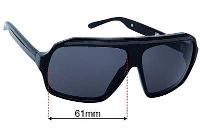 Ksubi Old Replacement Lenses 61mm wide 