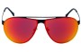 Police SPL 166 Replacement Sunglass Lenses - Front View 