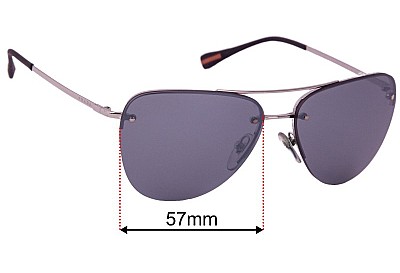 Prada SPS53R  Lentilles de Remplacement 57mm wide 