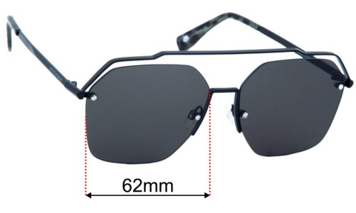 Prive Revaux The One  Replacement Lenses 62mm wide 