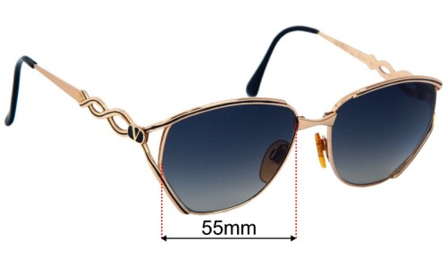 Valentino V373  Replacement Lenses 55mm wide 