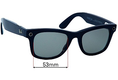 Ray-Ban RW4004 Stories Wayfarer Ersatzlinsen 53mm wide 