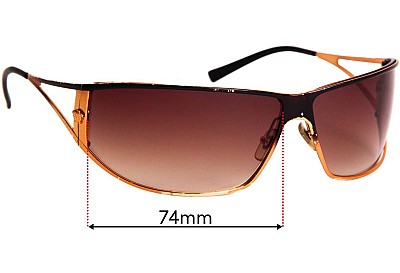 Versace MOD 2040 Replacement Lenses 74mm wide 