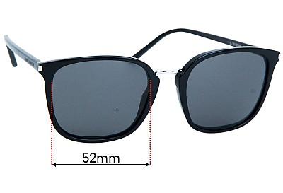 Saint Laurent  SL131 Combi Ersatzlinsen 52mm wide 