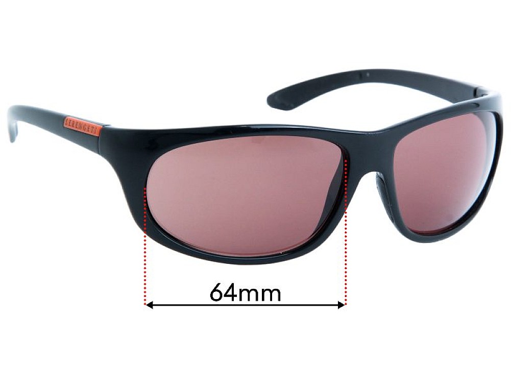 Sunglass Fix Lentes de Repuesto para Serengeti Presa - 64mm Wide Sunglass Fix Lentes de Repuesto para Serengeti Presa - 64mm Wide