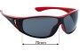 Sunglass Fix Lentes de Repuesto para Bolle Highwood  - 70mm Wide 