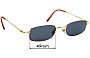 Sunglass Fix Replacement Lenses for Cartier 3499073 - 49mm Wide 