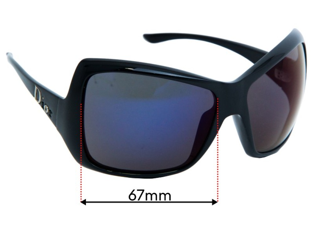 Sunglass Fix Lentes de Repuesto para Christian Dior Mist 1 - 67mm Wide Sunglass Fix Lentes de Repuesto para Christian Dior Mist 1 - 67mm Wide