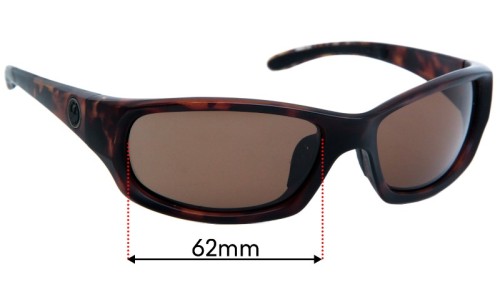 Sunglass Fix Ersatzgläser für Dragon Chrome 2 - 62mm Wide 