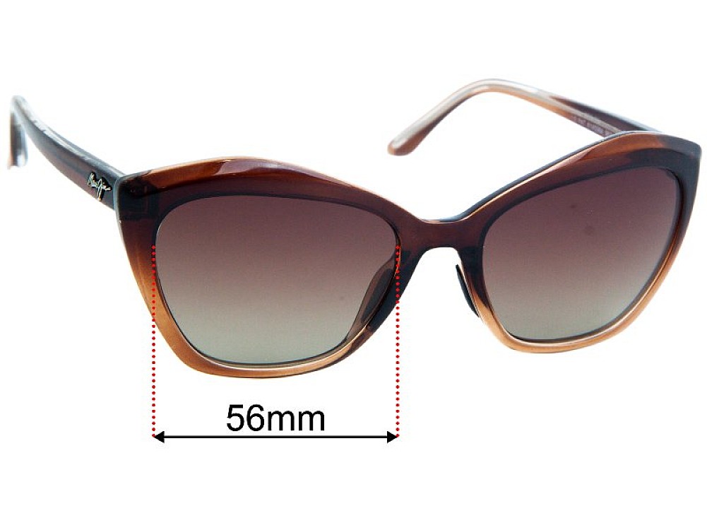 Sunglass Fix Ersatzgläser für Maui Jim MJ827 Lotus - 56mm Wide Sunglass Fix Ersatzgläser für Maui Jim MJ827 Lotus - 56mm Wide