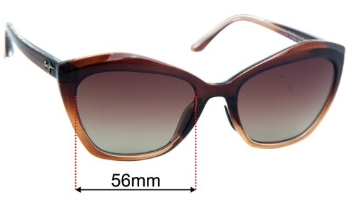 Sunglass Fix Ersatzgläser für Maui Jim MJ827 Lotus - 56mm Wide Sunglass Fix Ersatzgläser für Maui Jim MJ827 Lotus - 56mm Wide
