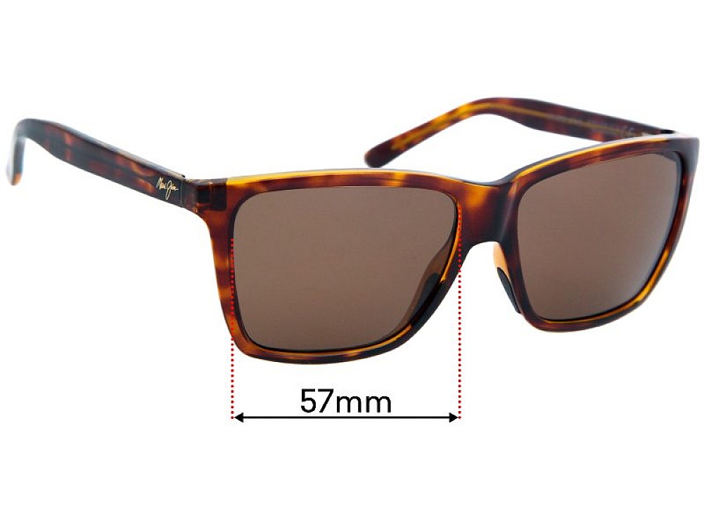 Sunglass Fix Ersatzgläser für Maui Jim MJ864 Cruzem - 57mm Wide Sunglass Fix Ersatzgläser für Maui Jim MJ864 Cruzem - 57mm Wide