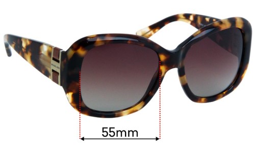 Sunglass Fix Replacement Lenses for Michael Kors MK2004Q Panama - 55mm Wide 