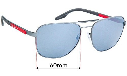 Prada SPS53X  Replacement Lenses 60mm wide 