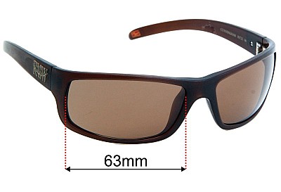 R.M. Williams Cunningham  Replacement Lenses 63mm wide 