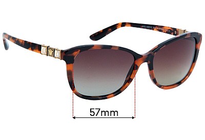 Versace MOD 4293-B Replacement Lenses 57mm wide 