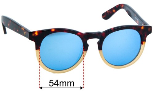 Sunglass Fix Ersatzgläser für Wolfnoir Hathi Ace - 47mm Wide 