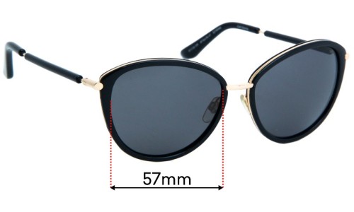 Sunglass Fix Lentilles de Remplacement pour Alex Perry AP Men Sun Rx 47  - 57mm Wide 