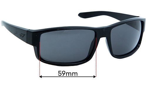Arnette Boxcar AN4224 Lentes de Repuesto 59mm wide 
