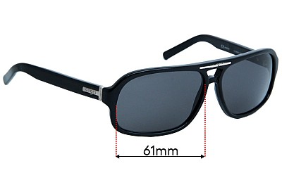 Gucci GG1569/S Replacement Lenses 61mm wide 