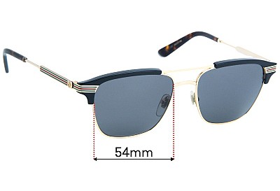 Gucci GG0241S Replacement Lenses 54mm wide 