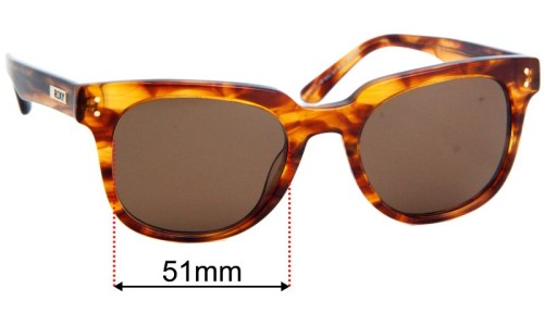 Sunglass Fix Replacement Lenses for Roxy Sun Rx 21 - 51mm Wide 