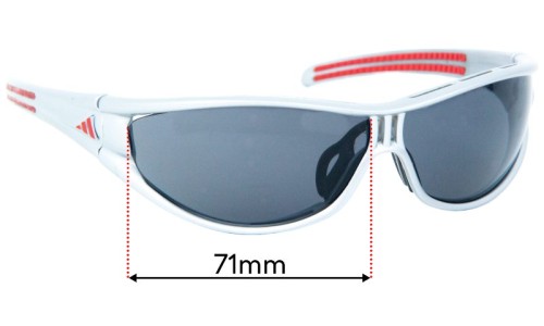 Adidas A134 L Lentilles de Remplacement 71mm wide 