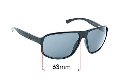 Emporio Armani EA4130 Replacement Lenses 63mm wide 