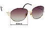 Sunglass Fix Replacement Lenses for Christian Dior Vintage Unknown - 59mm Wide 