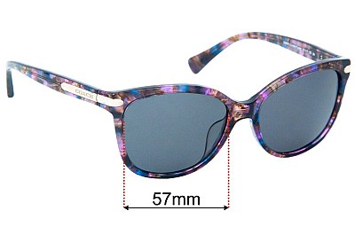 Coach HC8132F Lentes de Repuesto 57mm wide 