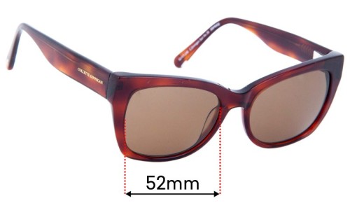 Sunglass Fix Ersatzgläser für Collette Dinnigan Sun Rx 28 - 52mm Wide 
