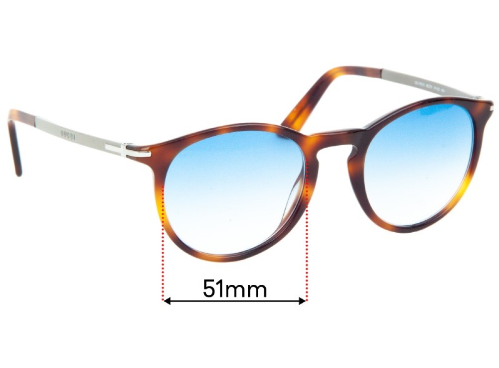 Sunglass Fix Lentes de Repuesto para Gucci GG 1110/S - 51mm Wide Sunglass Fix Lentes de Repuesto para Gucci GG 1110/S - 51mm Wide