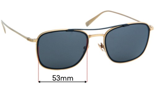 Sunglass Fix Lentilles de Remplacement pour Maui Jim MJ555 Following Seas - 53mm Wide Sunglass Fix Lentilles de Remplacement pour Maui Jim MJ555 Following Seas - 53mm Wide