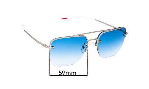 Sunglass Fix Ersatzgläser für Prada SPS54S - 59mm Wide 