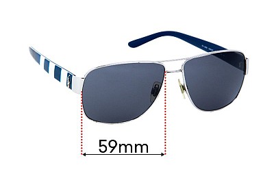 Polo Polo PH 3085 Lentes de Repuesto 59mm wide 