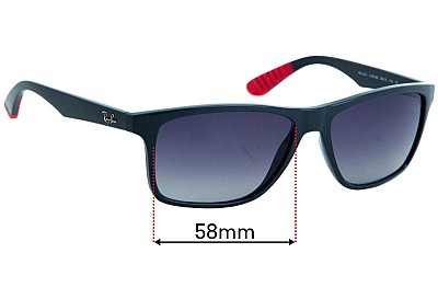 Ray-Ban RB4234 Ersatzlinsen 58mm wide 