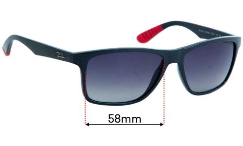 Sunglass Fix Replacement Lenses for Ray-Ban RB4234 - 58mm Wide 