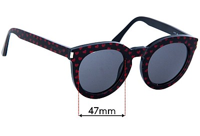 Saint Laurent  SL 102 Ersatzlinsen 47mm wide 