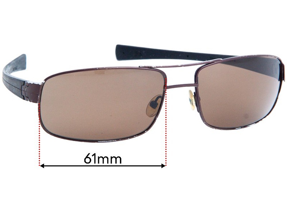 Sunglass Fix Replacement Lenses for Tag Heuer TH 0254 LRS - 61mm Wide