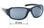 Sunglass Fix Replacement Lenses for Ugly Fish Unknown Model - 62mm Wide 