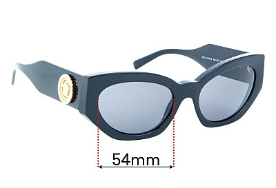 Versace MOD 4376-B Replacement Lenses 54mm wide 