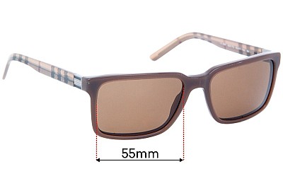 Burberry B 4097 Replacement Lenses 55mm wide 