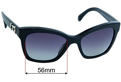 Chanel 5313-A Lentilles de Remplacement 56mm wide 