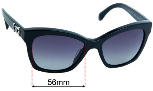 Chanel 5313-A Replacement Lenses 56mm wide 