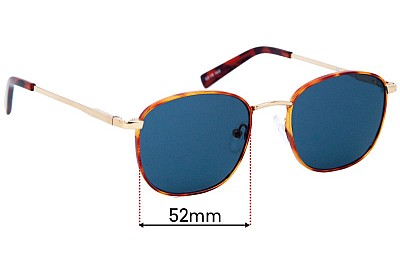 Le Specs Neptune Deux Replacement Lenses 52mm wide 