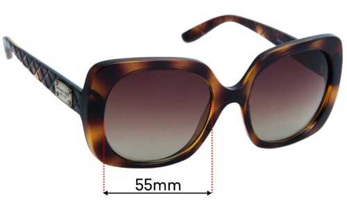 Sunglass Fix Lentilles de Remplacement pour Michael Kors MK6044 Paz - 55mm Wide 