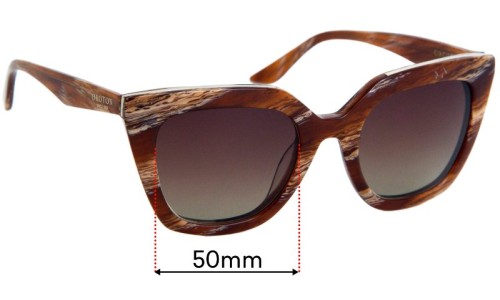 Sunglass Fix Lentes de Repuesto para Oroton  Bristol - 50mm Wide 